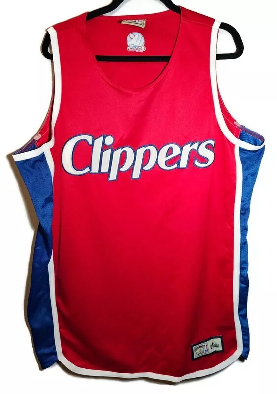 Vintage Majestic San Diego LA Los Angeles Clippers Red Throwback Jersey Men  3XL