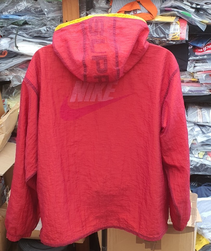 FW20 Supreme x Nike Jewel reversible ripstop anorak orange red