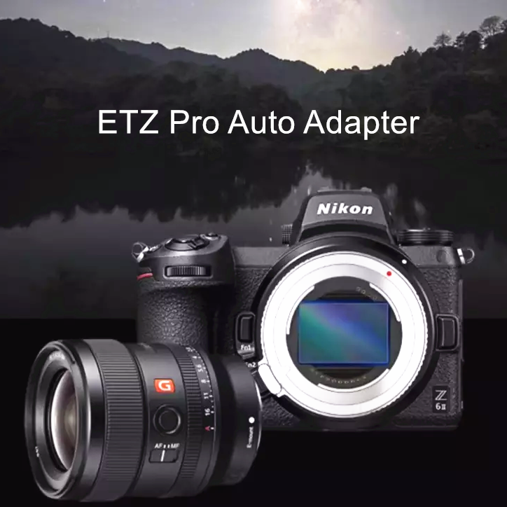 E-Z ETZ PRO Auto Focus Lens Adapter for Sony E Lens to Nikon Z-mount Camera  Zfc