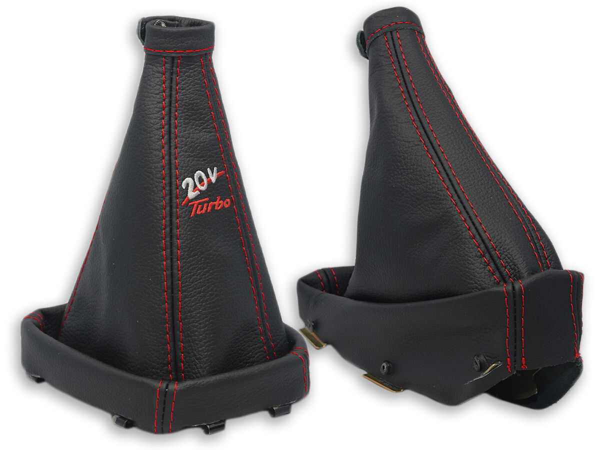 Cuffia Freno A Mano In Similpelle - Nero E Rosso, Per Interni Auto - Foto 7