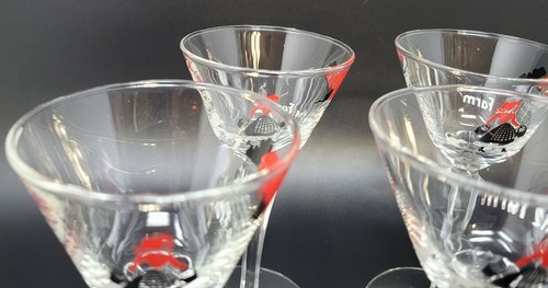 Vintage Libbey Stemware 'Down On The Farm' Cordial Glasses 3 oz - Set of 6 - Picture 4 of 12