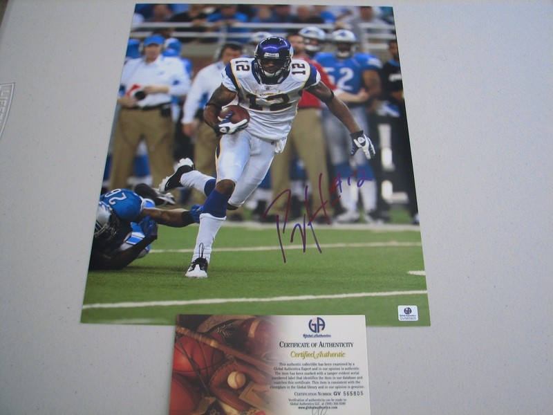  Percy Harvin Autographed Signed 11x14 Photo - COA