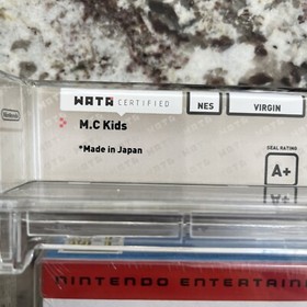 New M.C. Kids 1992 Factory Sealed H-Seam WATA 8.5 Graded Nintendo NES Game MC A+