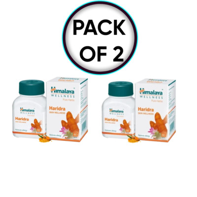 Himalaya Kräuter Haridra Tabletten für Haut Wellness 2 Schachteln Ablaufdatum...