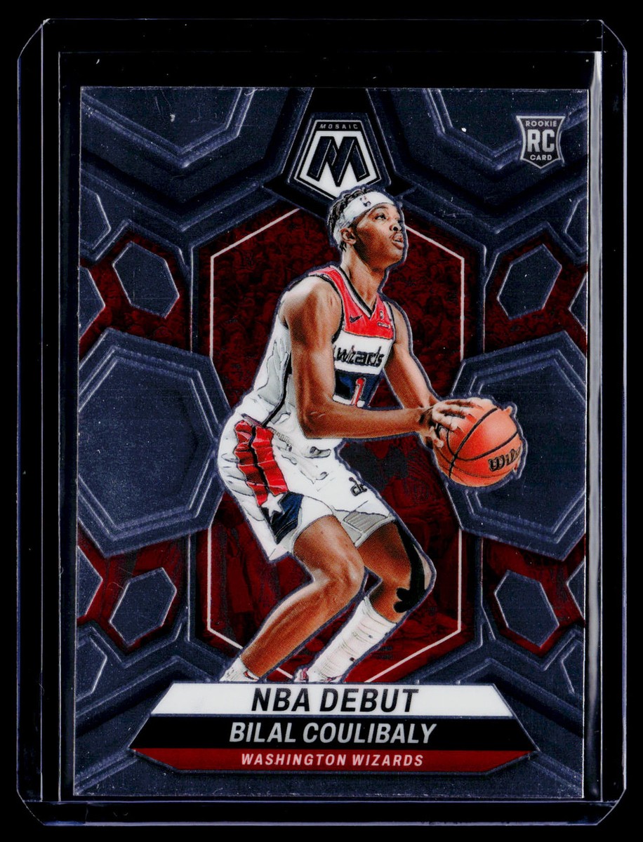 Bilal Coulibaly Panini Mosaic Rookie Autographs Blue Mosaic Prizm 