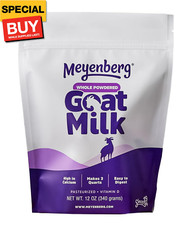 Whole Powdered Goat Milk, 12oz pouch, Kosher, Gluten FreeVitamin D, 1pk