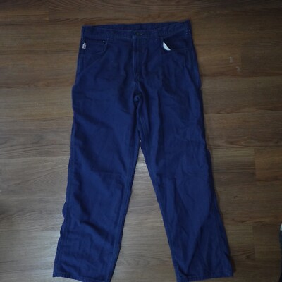 Carhartt FR Cat 2 Canvas Work Pants 37x32 FRB159 DNY Flame Resistant Dungarees