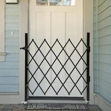 Rolling Barricade Security Gate Single Folding Doors Scissor Gate with Padlock