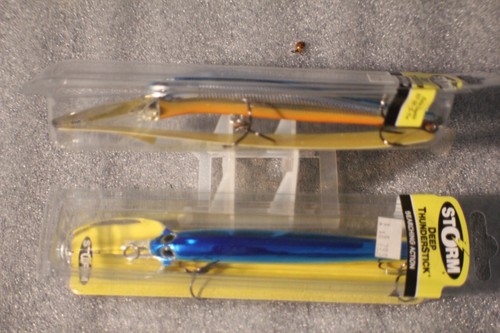 2 STORM RAPALA DEEP THUNDERSTICK SERIE ORIGINAL DAJM 594 AZUL NUEVO EN CAJAS
