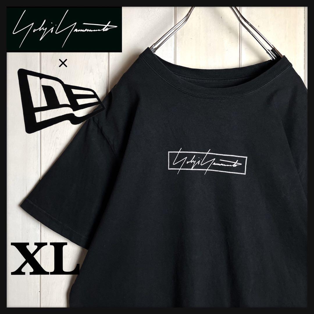 YOHJI YAMAMOTO × NEW ERA T-shirt with box logo size XL black