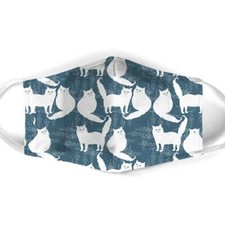 MASQUE en tissus avec motif chat