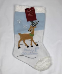baby boy 1st christmas stocking