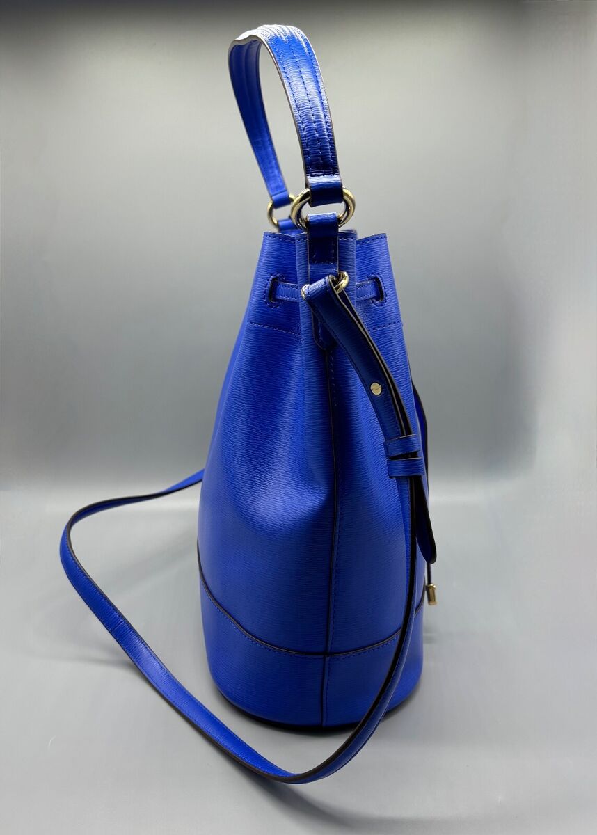 Lauren Ralph Lauren Electric Blue LARGE ANDIE Leather Lauren Ralph Lauren Electric Blue LARGE ANDIE Leather