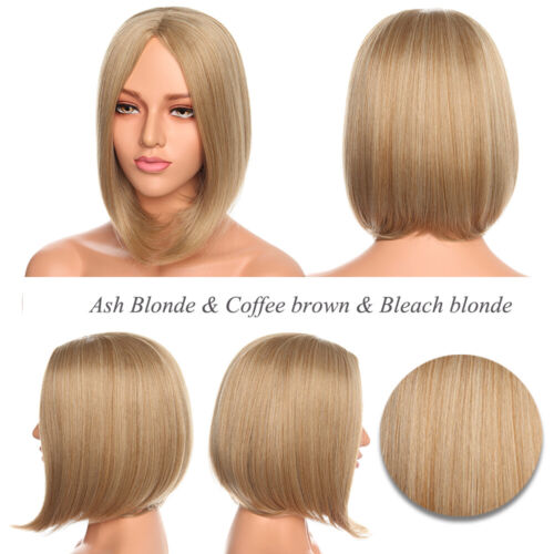 Glueless Lace Front Wig Short Hair Wigs for Women Straight Bob Hair Full Head US - Picture 10 of 21
