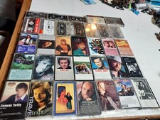 33 VTG COUNTRY Cassette Tape Lot - Willie, Loretta, Jones,strait,Reba,Haggard