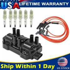 Ignition Coil & Spark Plug &Wire for Chevrolet Impala Pontiac G6 3.5L 3.9L UF434