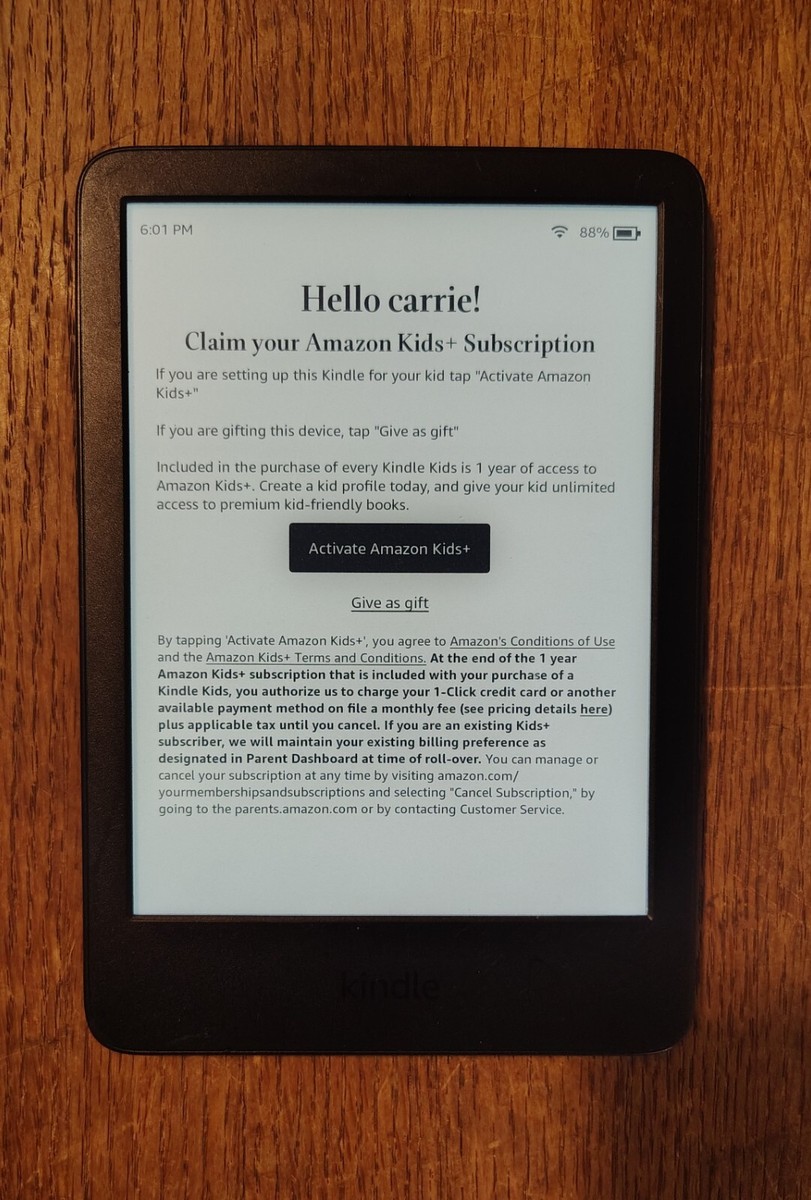 Amazon Kindle KIDS - 11th Gen - C2V2L3 - 16GB - Scratch and dent