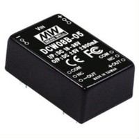 Meanwell DCW08A-05, Dc Dc-Wandler, 9-18V:+ -5V 800Ma 8W