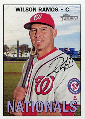 2016 TOPPS HERITAGE NATIONALS WILSON RAMOS #567
