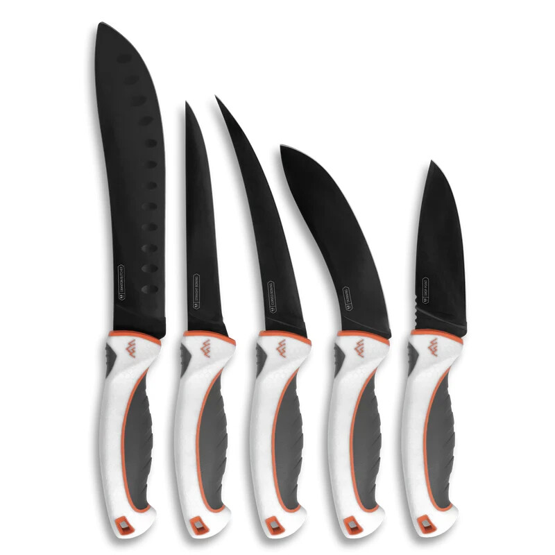 NEW Outdoor Edge Ergomax 6 Pc Professional Grade Game Processing Knife Set