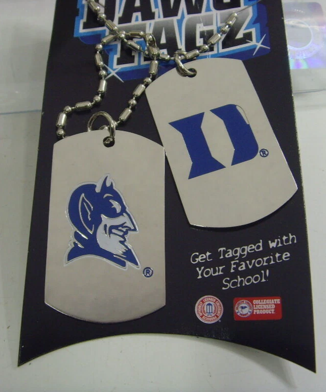 Duke Blue Devils sports dawg tagz necklace key chain set collegiate ncaa 49425 - Image 2 of 4