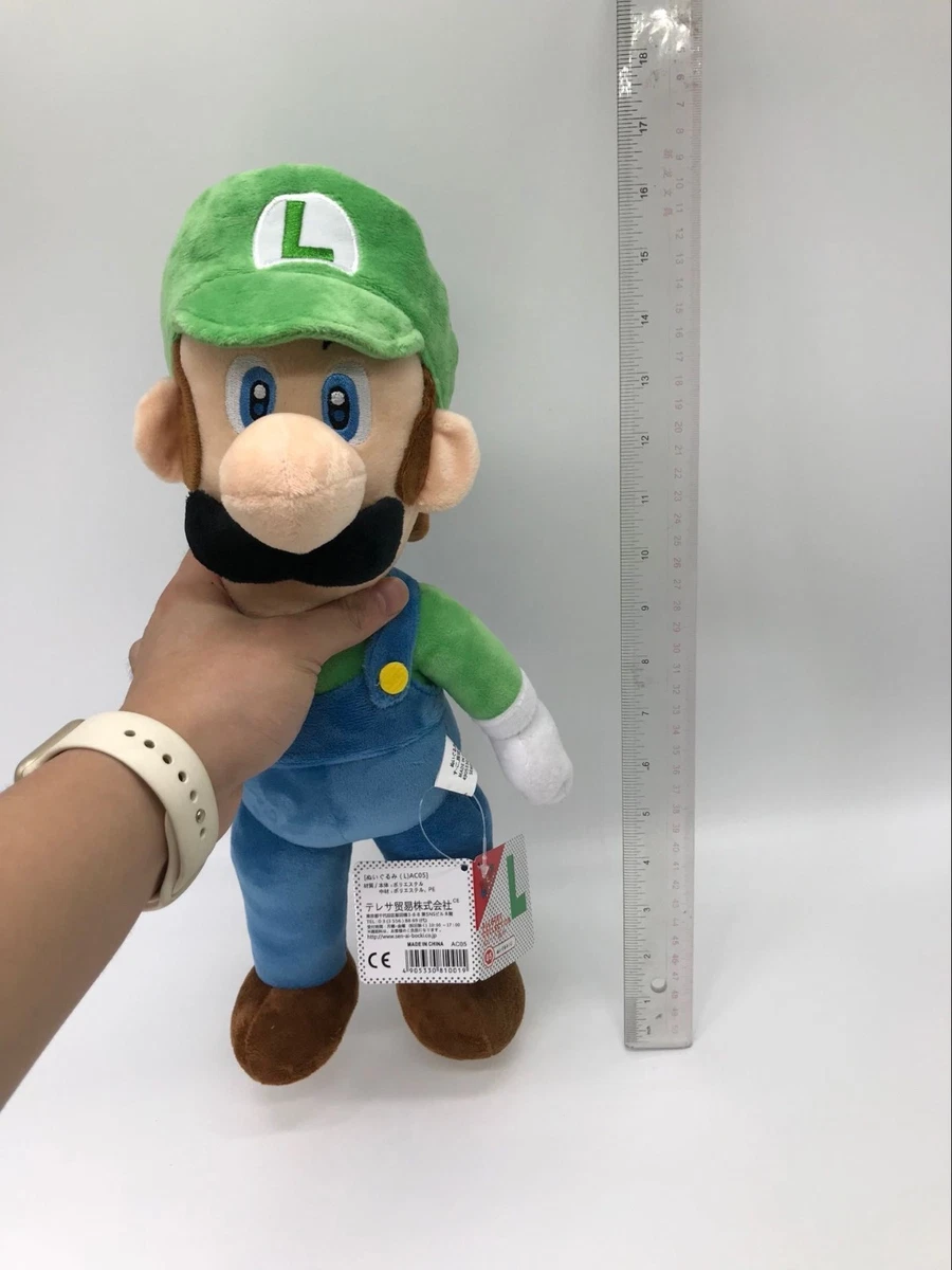 New Super Mario Bros. Plush Luigi Soft Toy Stuffed Animal Doll 16