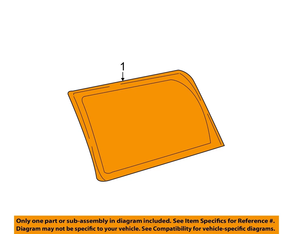 2000 2001 2002 Chevrolet Suburban 2500 OEM Right Rear Quarter Glass - Image 3 of 4