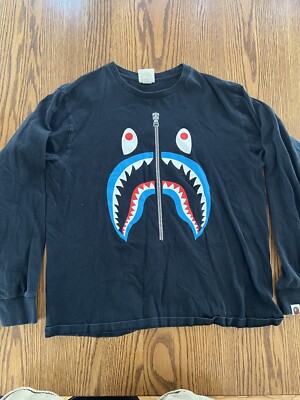 APE BAPE KAWS リンガー　tシャツ ロンt M SHARK A BATHING APE® Shark Tee | Bape official website – INT.BAPE.COM