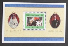 St Helena 1997 50th Golden Wedding Anniversary MS UM MNH unmounted