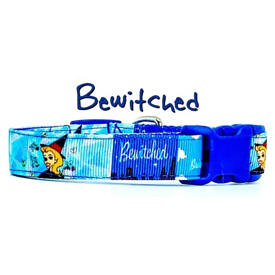 Bewitched dog collar handmade adjustable buckle 5/8'' wide or leash TV Show
