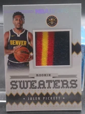 2023-24 Panini NBA Hoops - Rookie Sweaters #RSW-JPI Jalen Pickett (MEM, RC)