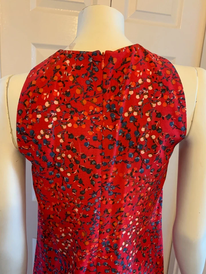 French Connection Red Print Culotte Jumpsuit UK 6 - Image 4 of 4