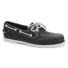 Sebago Docksides Portland Mens Blue Leather Boat Deck Shoes Size 8-12