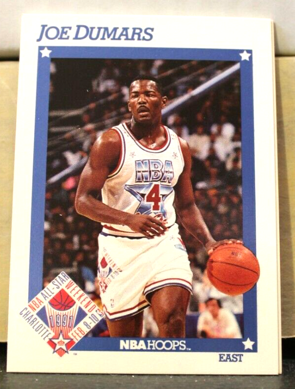 1991-92 NBA Hoops Card #250 Joe Dumars Detroit Pistons 1991 All