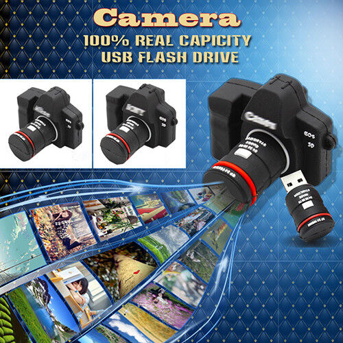 Hot Cute Mini Camera Model U Disk 2GB-256G USB 2.0 Flash Drive Memory Pen Stick - Imagen 1 de 6