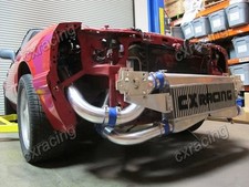 Cxracing Fmic Twin Turbo Intercooler Kit For 79-93 Fox Body Ford Mustang V8 5.0