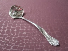 LEONORA aka LENORA Cream or Sauce Ladle Rogers Silverplate 1905 IJS? Monogram
