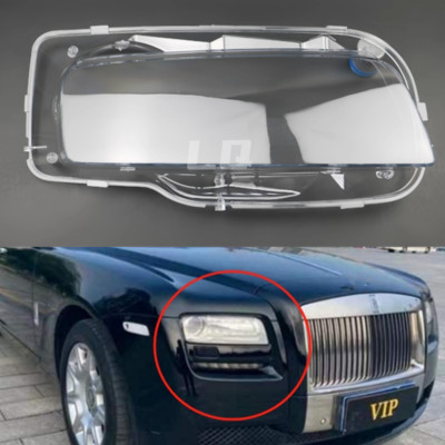 Right Fits For Rolls-Royce Ghost 10-14 Clear Headlight Lens Cover+Glue 1PCS