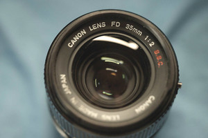 Canon FD 35mm F2 SSC Vintage Lens K35 near mint