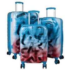 Motiv Kofferset 3-teilig Reisekoffer bunt Hartschale Trolley 4 Rollen 4 Designs