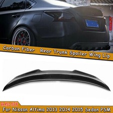 For Nissan Altima 2013-2015 Sedan Rear Trunk Wing Spoiler Lip Carbon Fiber PSM
