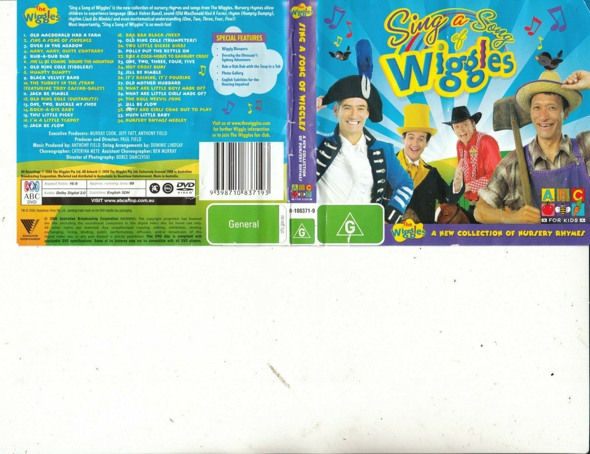 The Wiggles-Sing A Song-2008-34 Songs]-Children TW-DVD | eBay