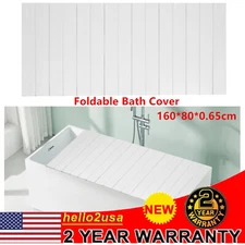 Bathtub Cover Folding Bath Lid Insulation Dust Cover for Bathroom, Home, SPA