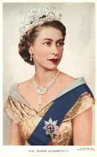 H.M. Queen Elizabeth II Photograph by Dorothy Wilding Vintage Royalty Postcard
