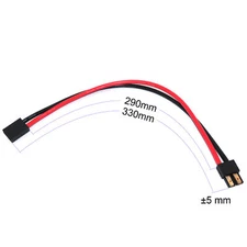 TRX Male to Female Power Charging Extension Cable Silicone Cord 12AWG  30CM