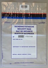 Sicherheitstaschen DEBASAFE f&uuml;r M&uuml;nzen 395 x 470 mm + 85 mm Tragegriff transp.