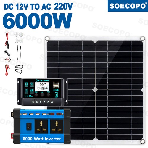 6000W 110V 100A Solar Panel Kit Complete Solar Power Generator Home Grid Syste - Picture 7 of 16