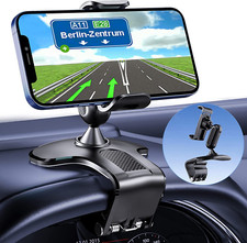 360 Degree Rotation Dashboard Cell Phone Holder for Car Clip Mount Stand