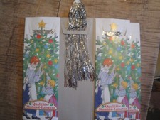 1 Vintage German Lead Silver Christmas Tree Tinsel Icicles Stanniol Lametta Eis