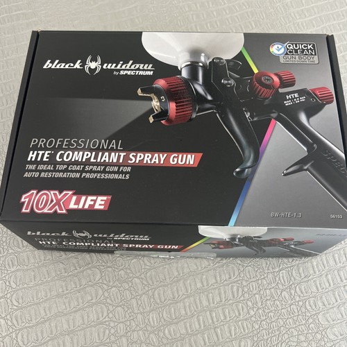 Black Widow by Spectrum HTE Spray Gun w/ Side Fan Control 56153 Used
